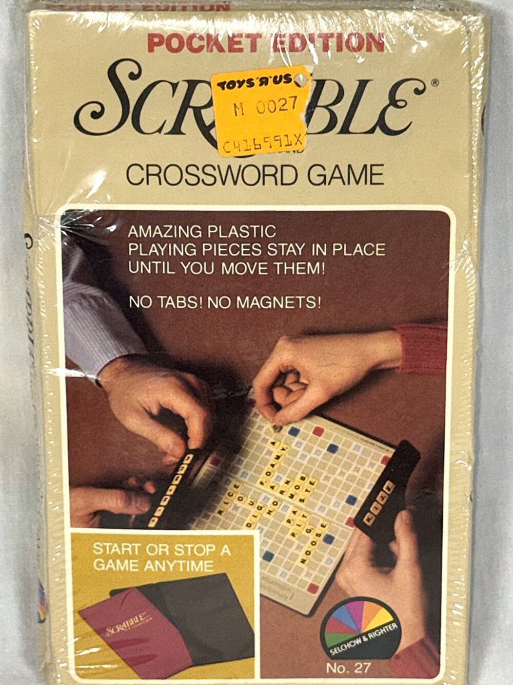 VTG 1978 Scrabble Pocket Edition Crossword #27 Travel Board Game NEW Sealed HK
